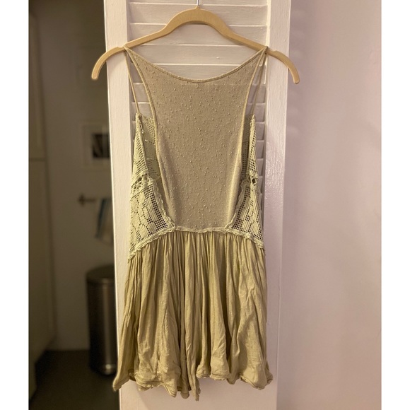Free People Light Green Crochet Mini Dress - Picture 4 of 5